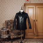 Men's Leather Jacket - L