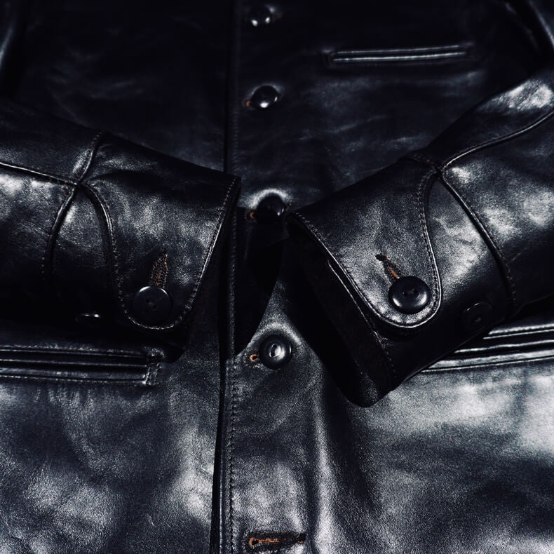Men's Leather Jacket - 4XL