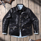 Men's Leather Jacket - Black