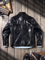 Men's Leather Jacket - Black