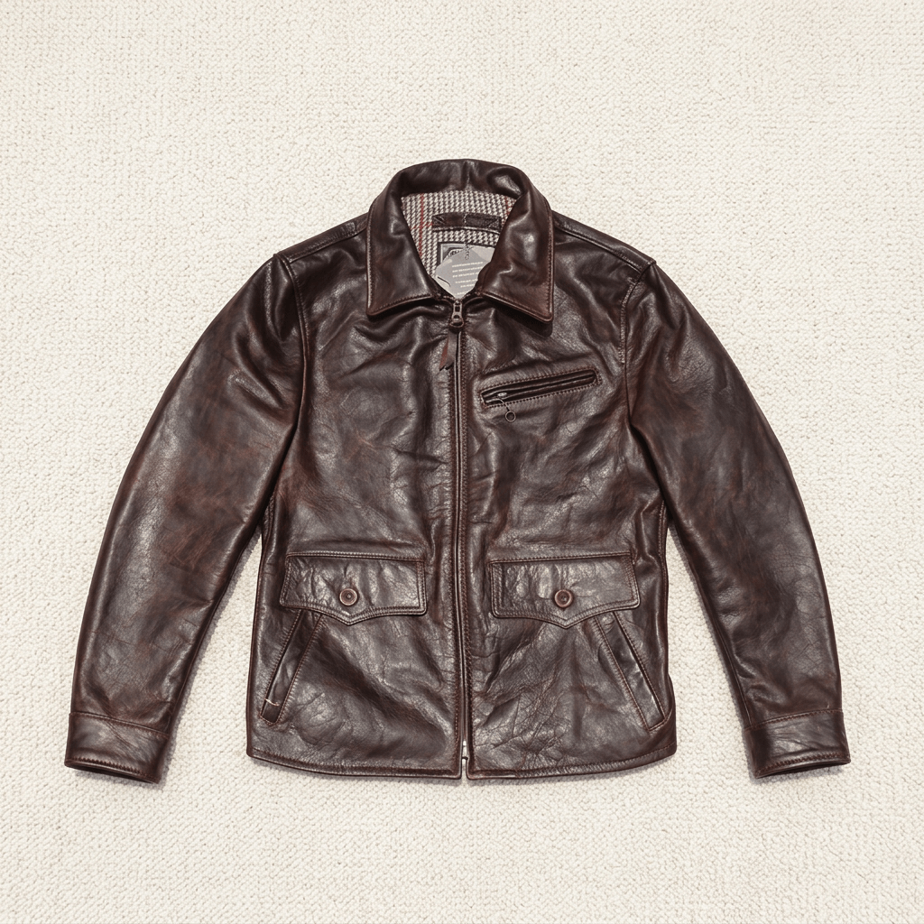 Men's Leather Jacket - L/38