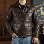 Men's Leather Jacket - M/36