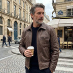 Men's Leather Jacket - M