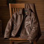 Men's Leather Jacket - XL