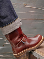 Men's Engineer Boots - Black Cowhide