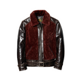 Men's Brown Grizzly Leather Jacket - M