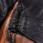 Men's Leather Jacket - Coffee