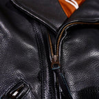 Men's Leather Jacket - Coffee
