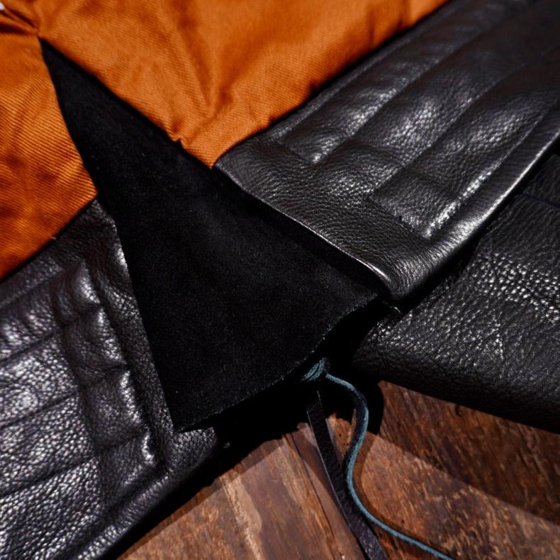 Men's Leather Jacket - Coffee