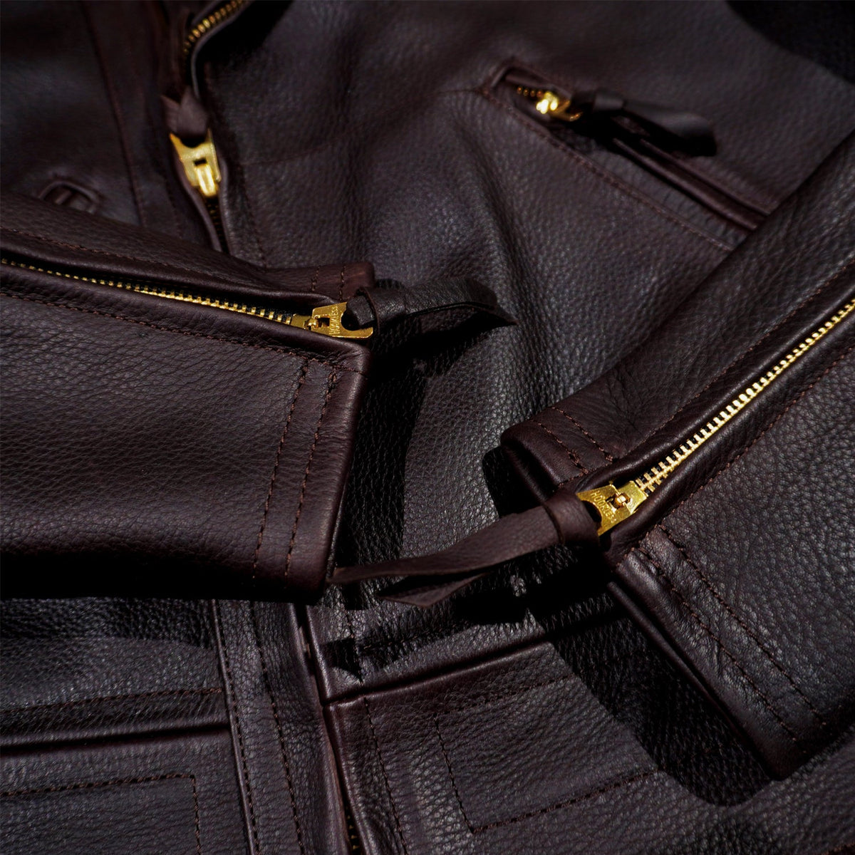 Men's Leather Jacket - Black