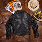 Men's Leather Jacket - Coffee