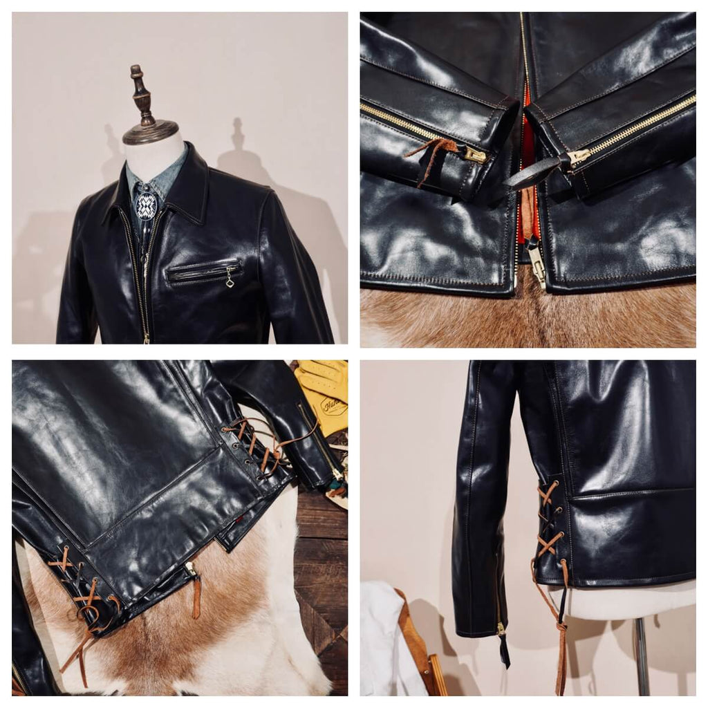 Men's Leather Jacket - Black