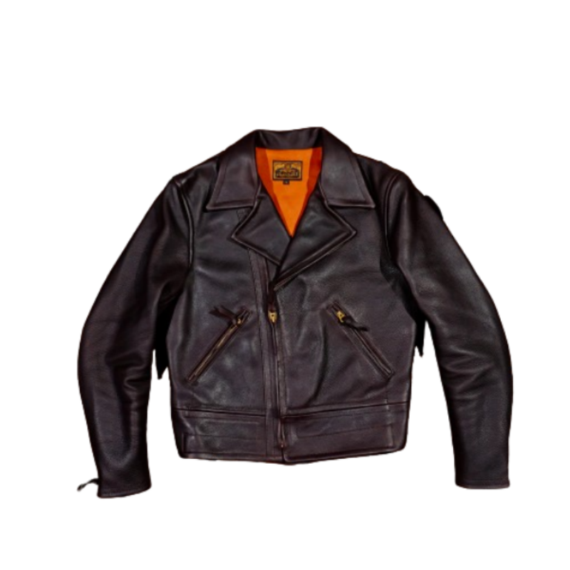 Men's 1940s CHP Leather Jacket - Black