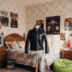 Men's Leather Jacket - Black