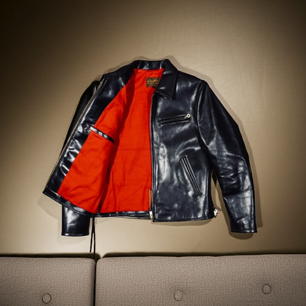 Men's Leather Jacket - Black