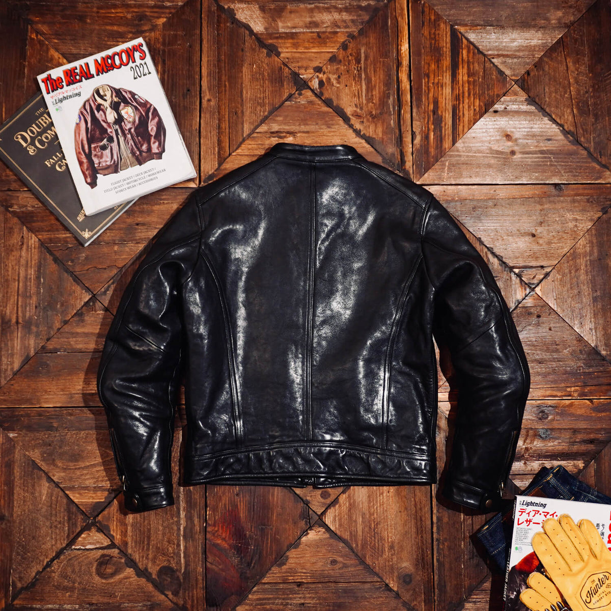 Men's Leather Jacket - Black