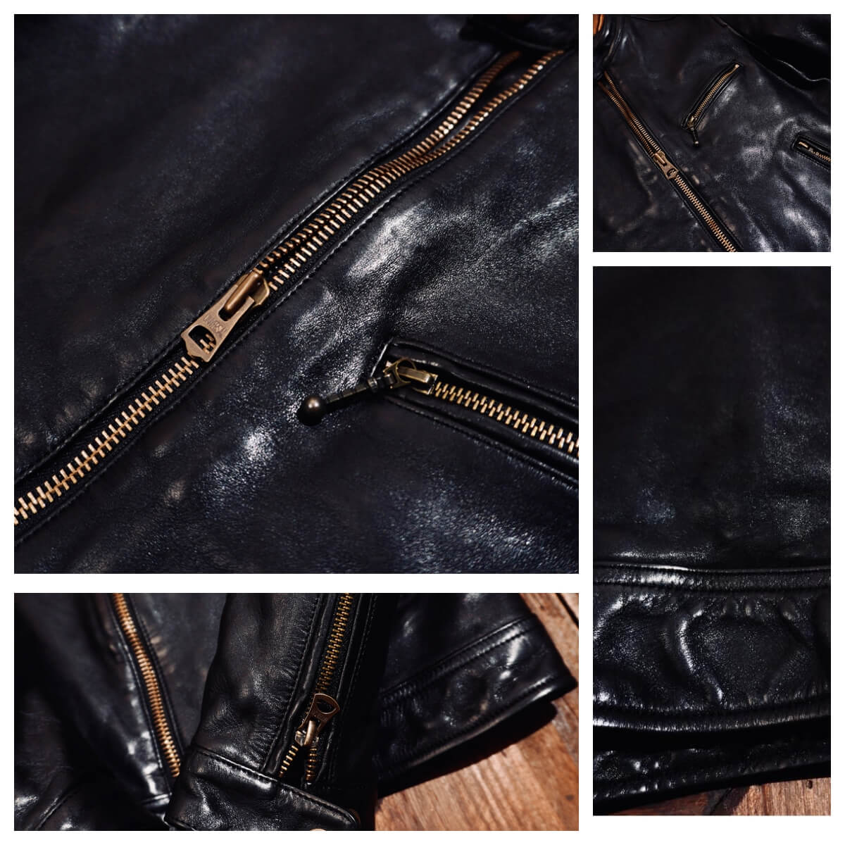 Men's Leather Jacket - Black