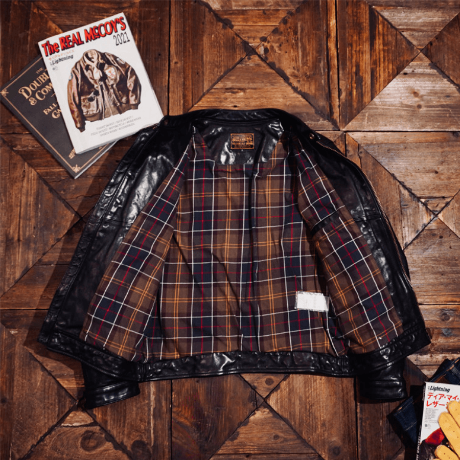 Men's Leather Jacket - Black