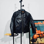 Men's Leather Jacket - Black Cowhide