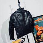 Men's Leather Jacket - Black Horsehide