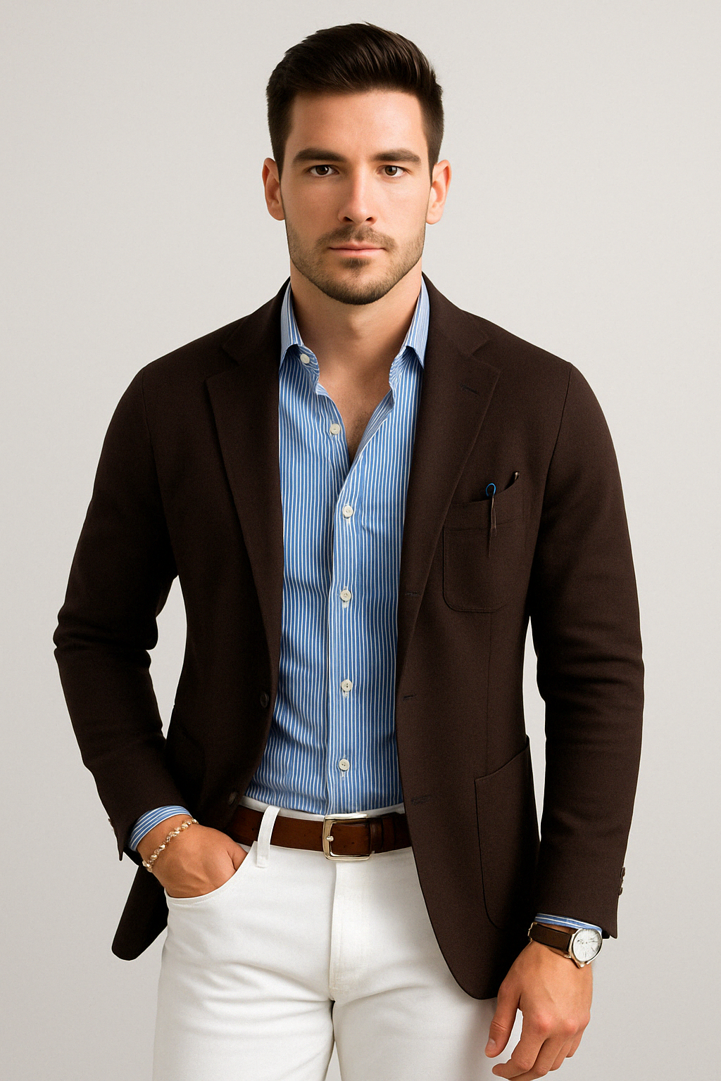 Dan | Stylish Men’s Casual Blazer with Functional Flap Pockets
