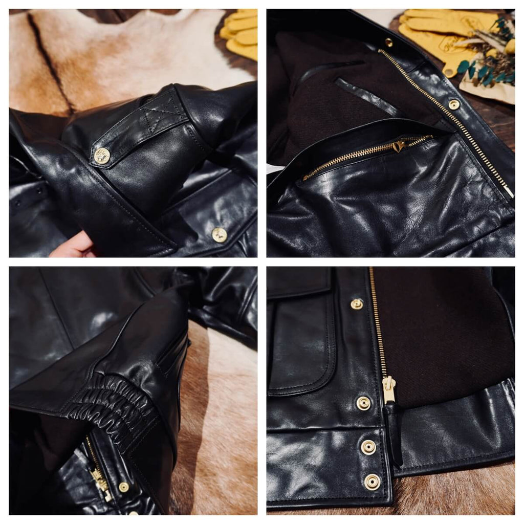 Men's Leather Jacket - Brown Cowhide