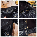 Men's Leather Jacket - Brown Cowhide