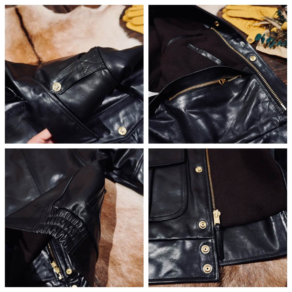 Men's Leather Jacket - Brown Cowhide