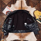 Men's Leather Jacket - Brown Cowhide