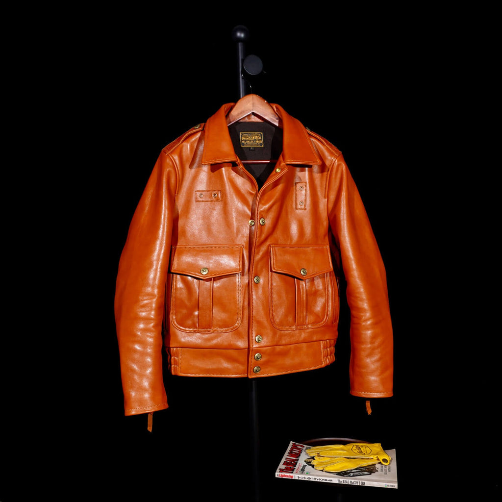Men's Leather Jacket - Brown Cowhide