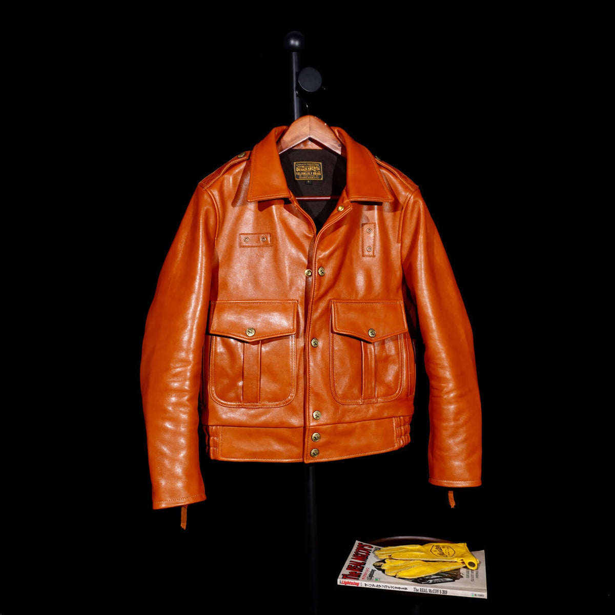 Men's Leather Jacket - Brown Cowhide