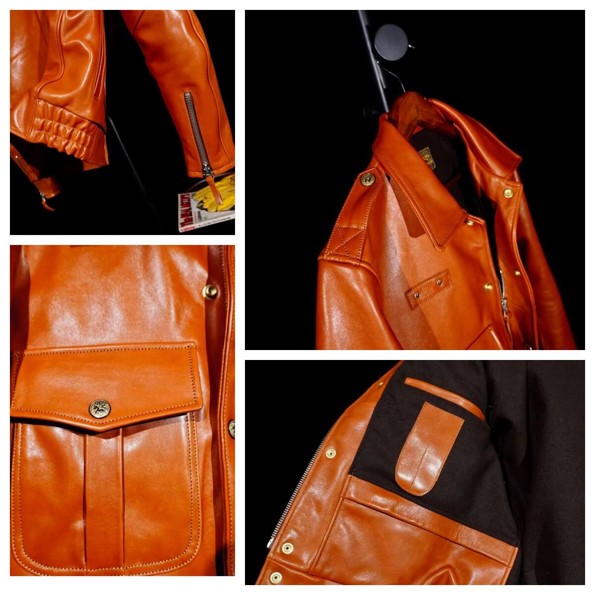 Men's Leather Jacket - Brown Cowhide