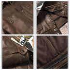 Men's Leather Jacket - Black Horsehide