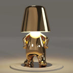 Portable Touch Control Table Lamp - Dimmable Mood Lighting - Silver / Grumpy