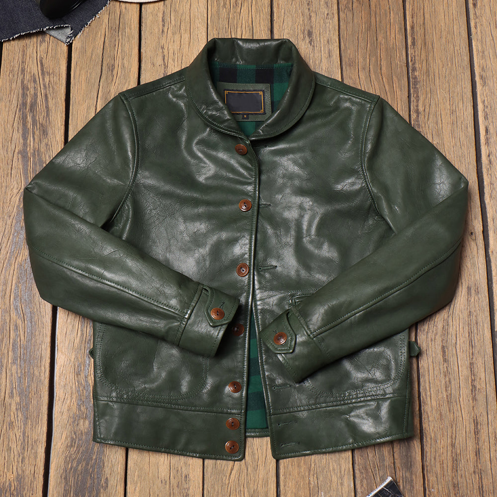 Men's Leather Jacket - 3XL