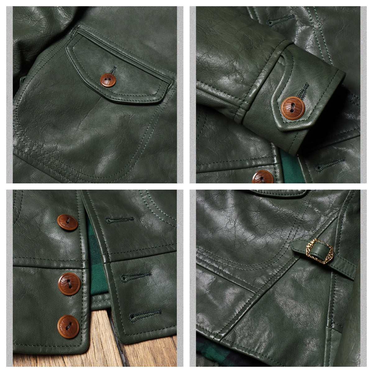 Men's Leather Jacket - 5XL