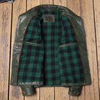 Men's Leather Jacket - 4XL