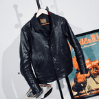 Men's Leather Jacket - Black