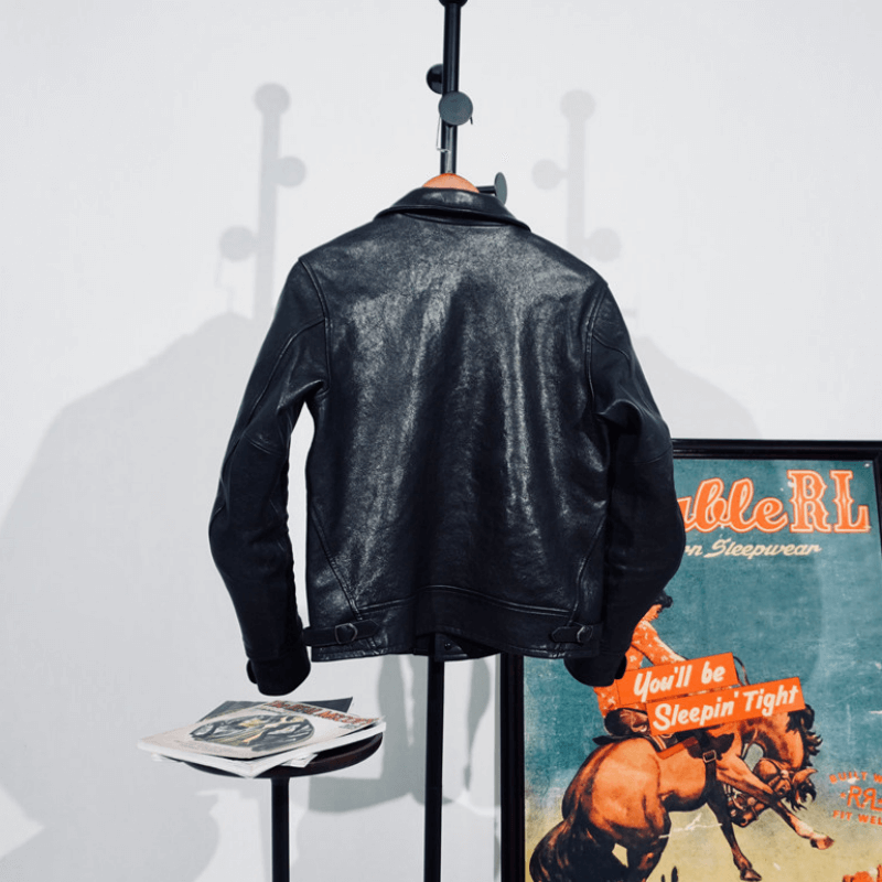 Men's Leather Jacket - Black