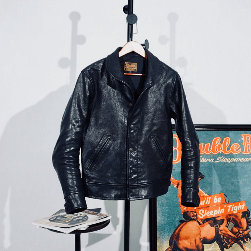 Men's Leather Jacket - Black