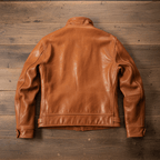 Men's Leather Jacket - Amber
