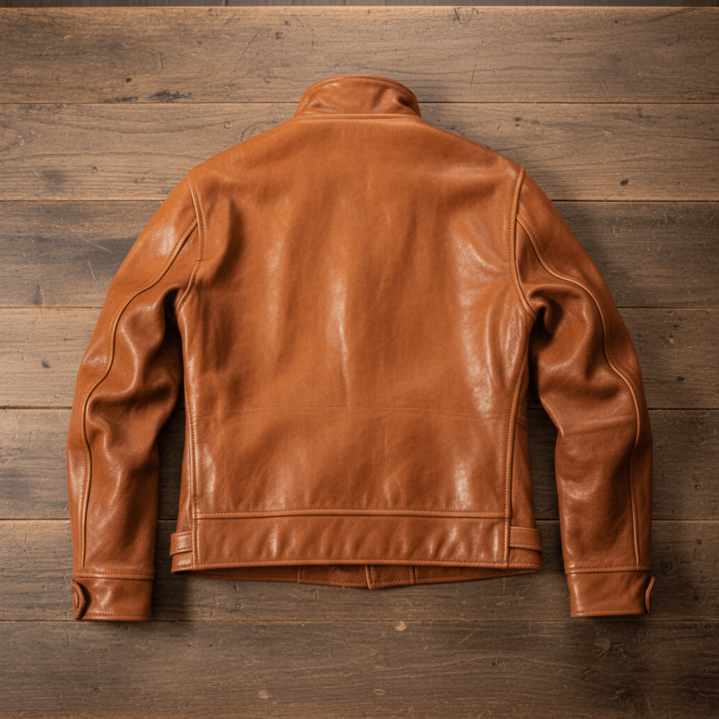 Men's Leather Jacket - Amber