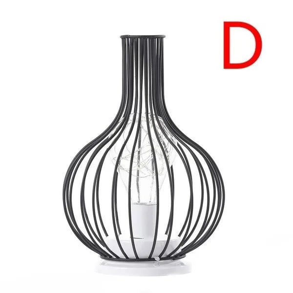 Retro Hollow Accent Lamp for Home Decor