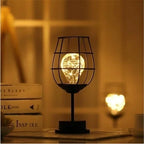 Retro Hollow Accent Lamp for Home Decor - D:16*16*25cm