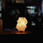 Contemporary Wave Accent Lamp - Adjustable Glow - Medium / Cloud