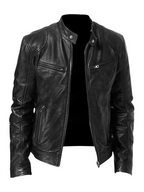 Joren™ | Timeless Leather Zip-Up Jacket