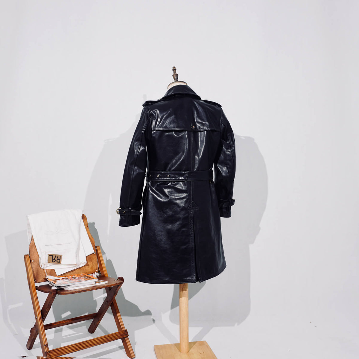 Men's Leather Jacket - Black Horsehide