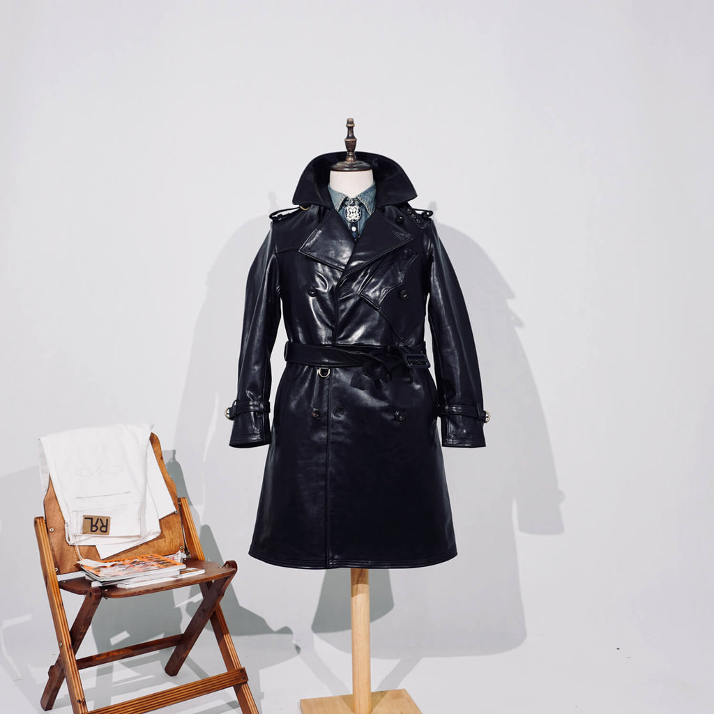 Men's Leather Jacket - Black Horsehide