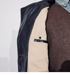 Men's Leather Jacket - Brown Cowhide