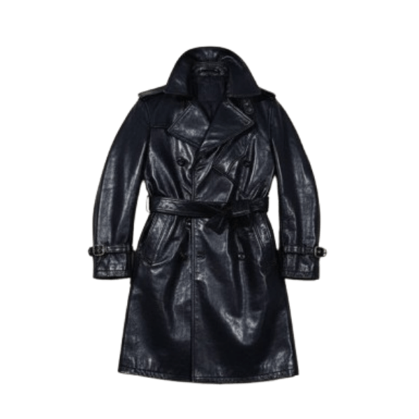 Men's Dispatch Rider Leather Coat - Black Horsehide